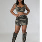 Diva Camo Skirt Set