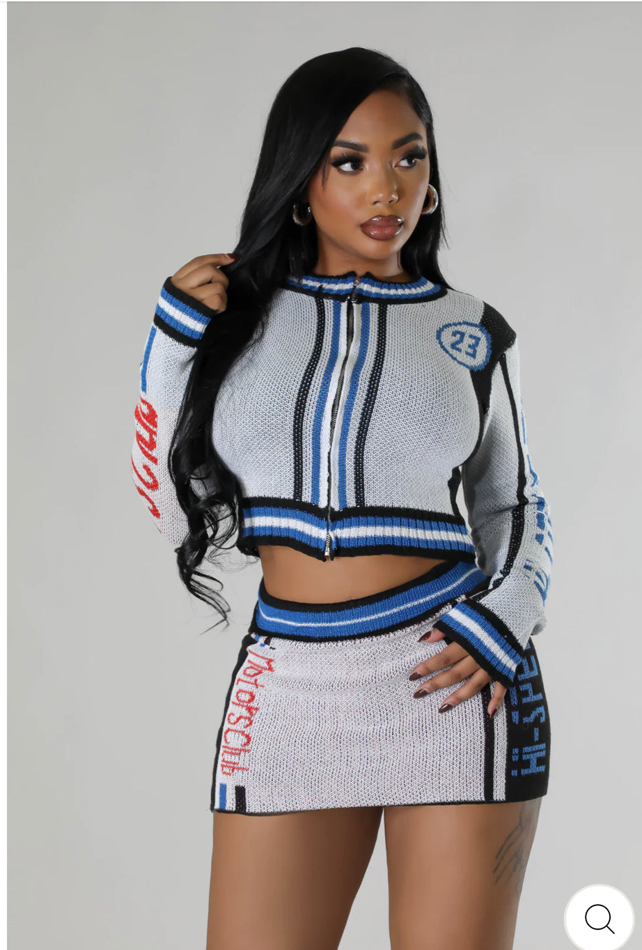 Motorsport skirt set