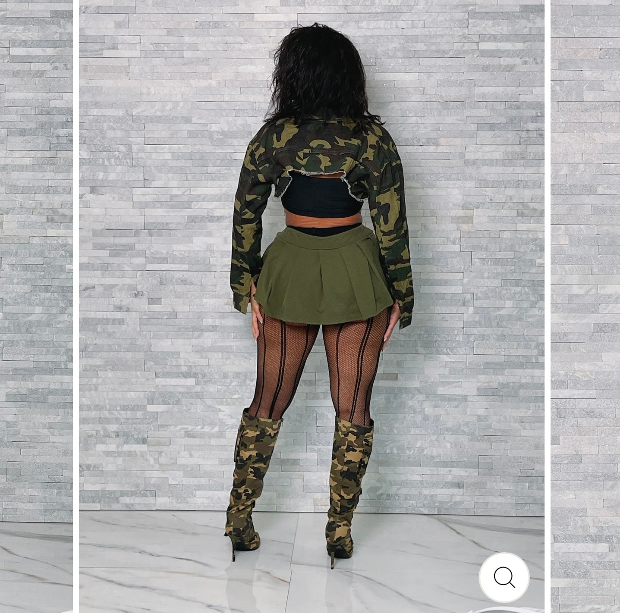 Crop Camo Jacket