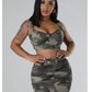 Diva Camo Skirt Set